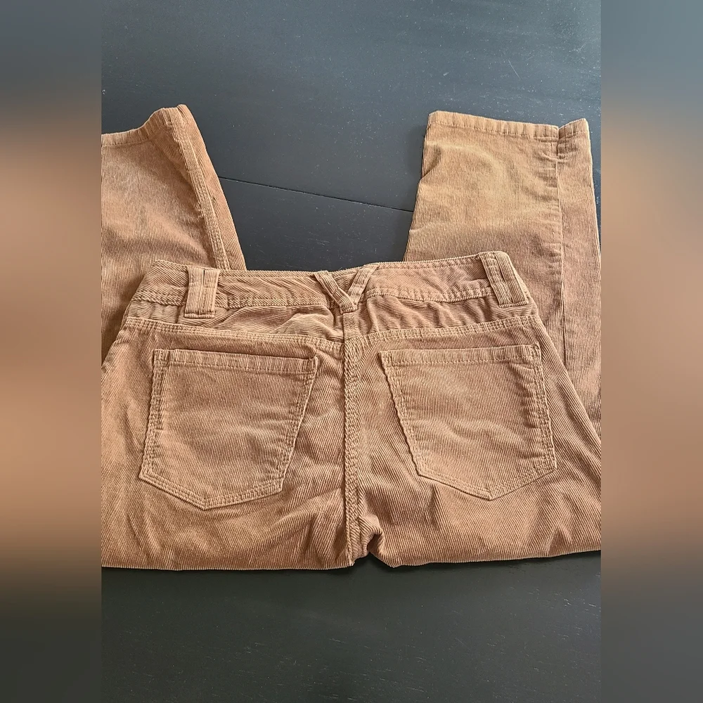 H&M Light Brown Fine Courderoy Cropped Pants Size 6 - Picture 7 of 9